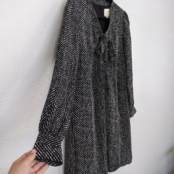 Kate Spade Black & White Front Tie Dress - Picture 6 of 11